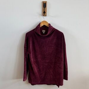 A New Day Plum Cowl Neck Sweater – Soft & Elegant (Size XL) 🍇